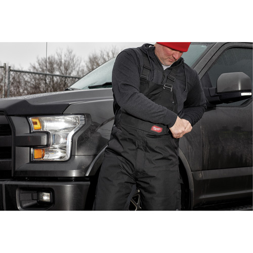 Salopette GridIron courte avec fermeture &agrave; glissi&egrave;re jusqu'&agrave; la cuisse, Hommes, 2T-Grand, Noir Waymarc Industries Inc