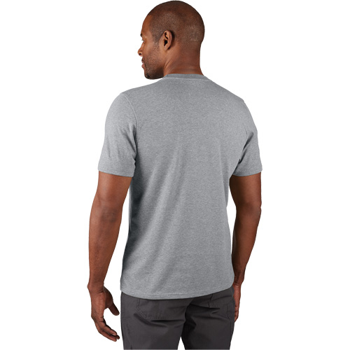 Hybrid Work Tee Shirt, Men's, Small, Grey Waymarc Industries Inc