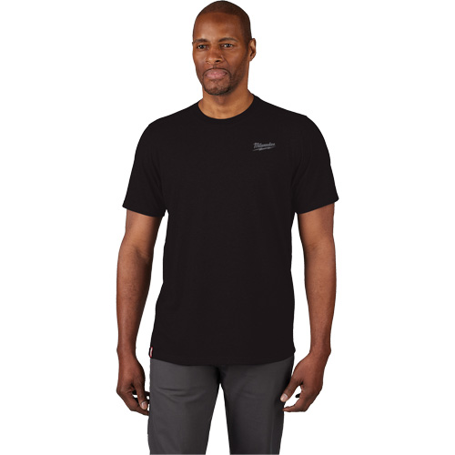 Hybrid Work Tee Shirt, Men's, Small, Black Waymarc Industries Inc