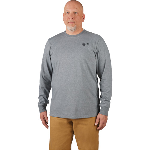 Hybrid Work Tee Shirt, Men's, Small, Grey Waymarc Industries Inc