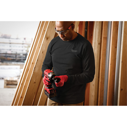 Hybrid Work Tee Shirt, Men's, Small, Black Waymarc Industries Inc
