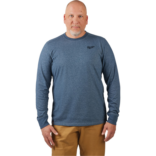 Hybrid Work Tee Shirt, Men's, Small, Blue Waymarc Industries Inc