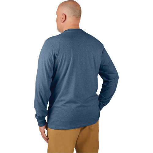 Hybrid Work Tee Shirt, Men's, Small, Blue Waymarc Industries Inc