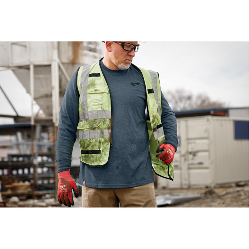 Hybrid Work Tee Shirt, Men's, Small, Blue Waymarc Industries Inc