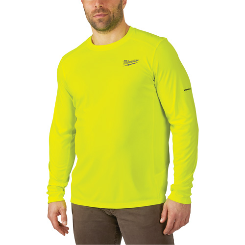 Chandail l&eacute;ger &agrave; haute visibilit&eacute; Workskin, Hommes, Petit, Jaune Waymarc Industries Inc