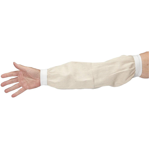 Sleeves, 18", Cotton, White Waymarc Industries Inc