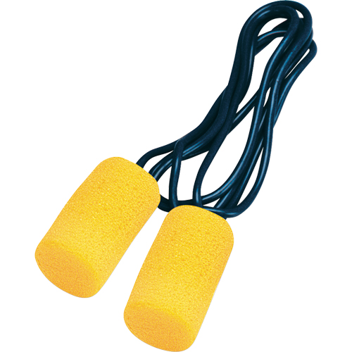 Bouchons d'oreilles classiques E-A-R, Vrac - Sac en poly, Grand, Avec cordon Waymarc Industries Inc