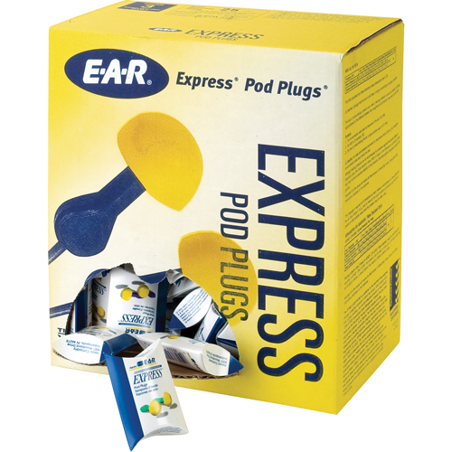 E-A-R Express Pod Plugs Earplugs, Uncorded, Bulk - Pillow Pack, 25 dB NRR, One-Size Waymarc Industries Inc