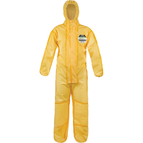 ChemMax&reg; 1 Coveralls, Polyethylene/Polypropylene, Small, Yellow Waymarc Industries Inc