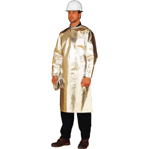 ALM 300 Long Heat Protective Apron/Smock, 48" L, Aluminized Fibreglass Waymarc Industries Inc