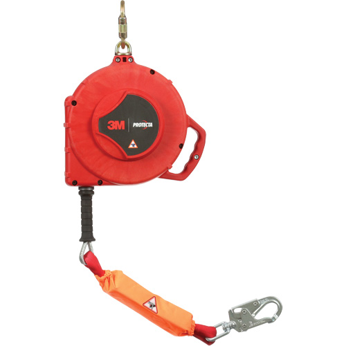 Rebel Self Retracting Lifeline, 50', Galvanized Steel, Swivel Waymarc Industries Inc
