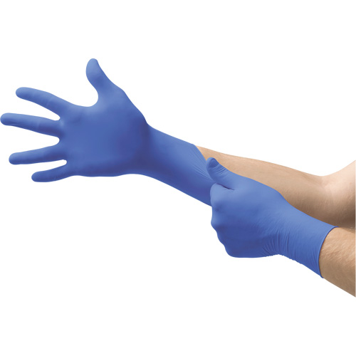 Gants Microflex N85, T-petit, Nitrile, 3,5 mils, Sans poudre, Bleu, Classe 2 Waymarc Industries Inc