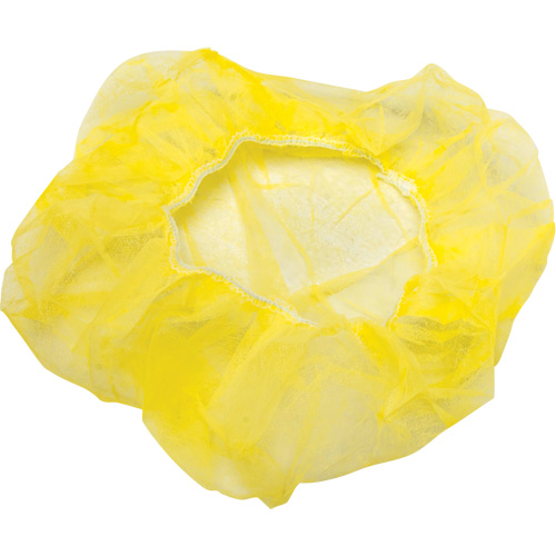 Bonnets bouffants, Polypropyl&egrave;ne, 21", Jaune Waymarc Industries Inc