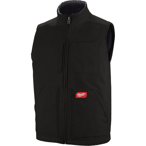 Veste doubl&eacute;e en sherpa ultra-r&eacute;sistante, Hommes, Petit, Noir Waymarc Industries Inc