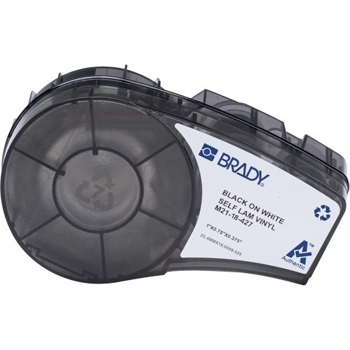 &eacute;tiquettes enveloppantes autoplastifiantes avec ruban, Noir Waymarc Industries Inc