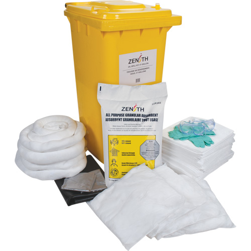 Spill Kit, Oil Only, Bin, 63 US gal. Absorbancy Waymarc Industries Inc