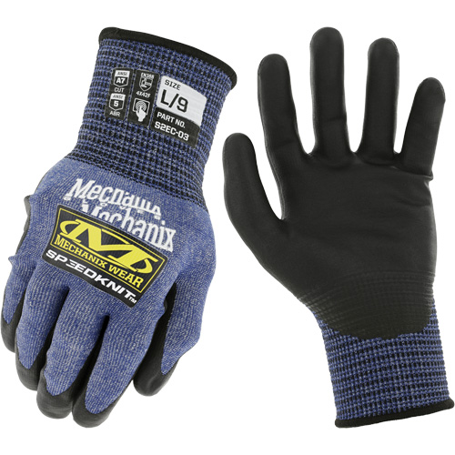 Speedknit S2EC03 Cut-Resistant Gloves, Size Small/7, 18 Gauge, Urethane Coated, HPPE/Tungsten Shell, ASTM ANSI Level A7/EN 388 Level F Waymarc Industries Inc