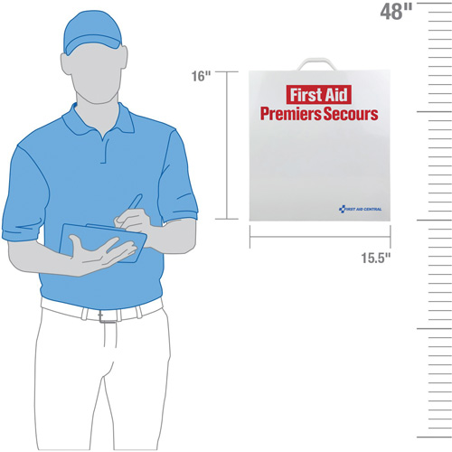 SmartCompliance&reg; First Aid Cabinet, Meets CSA Z1220-17 Type 3 High-Risk Environment, Small (2-25 Workers) Waymarc Industries Inc