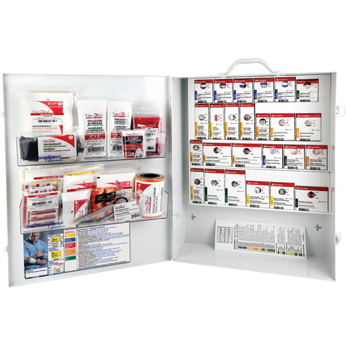 SmartCompliance&reg;  First Aid Cabinet, Meets CSA Z1220-17 Type 3 High-Risk Environment, Medium (26-50 Workers) Waymarc Industries Inc