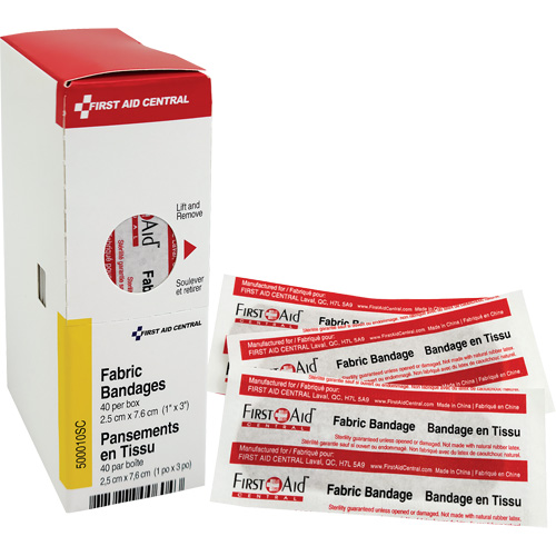 Recharge de bandages adh&eacute;sifs SmartCompliance, Rectangulaire/carr&eacute;e, 3", Tissu, Non st&eacute;rile Waymarc Industries Inc