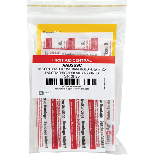 SmartCompliance&reg; Refill Adhesive Bandages, Assorted, Fabric/Plastic, Non-Sterile Waymarc Industries Inc