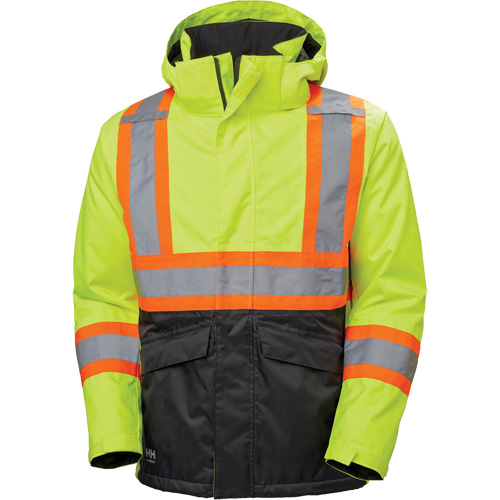 Alta Winter Jacket, Polyester, Black/High Visibility Lime-Yellow, Small Waymarc Industries Inc