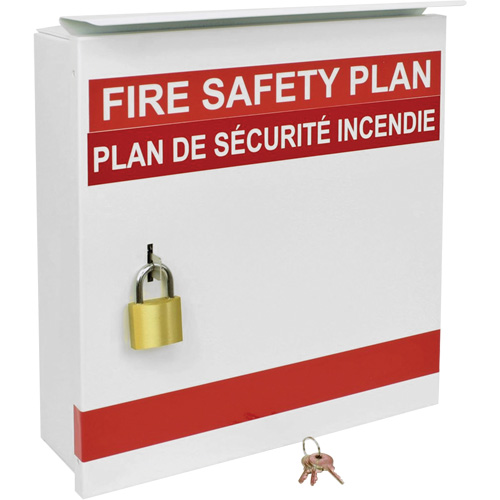 Boîte pour plan de s&eacute;curit&eacute; en cas d'incendie Waymarc Industries Inc