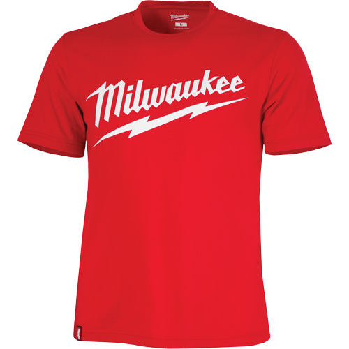 Chandail &agrave; manches courtes tr&egrave;s r&eacute;sistant avec logo Milwaukee, Hommes, Petit, Rouge Waymarc Industries Inc