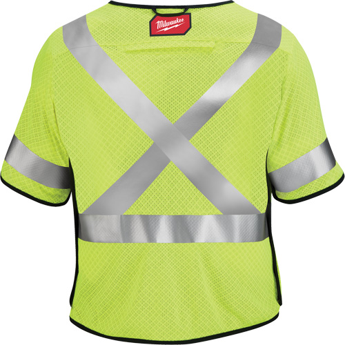 Breakaway Mesh Safety Vest, Black/High Visibility Lime-Yellow, Medium/Small Waymarc Industries Inc