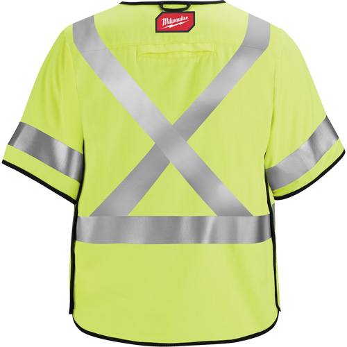 Gilet de s&eacute;curit&eacute; &agrave; maille d&eacute;tachable, Noir/Jaune lime haute visibilit&eacute;, Moyen/Petit Waymarc Industries Inc