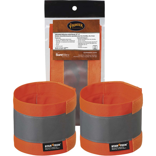 142A Bandes de cheville ajustables haute visibilit&eacute; Waymarc Industries Inc