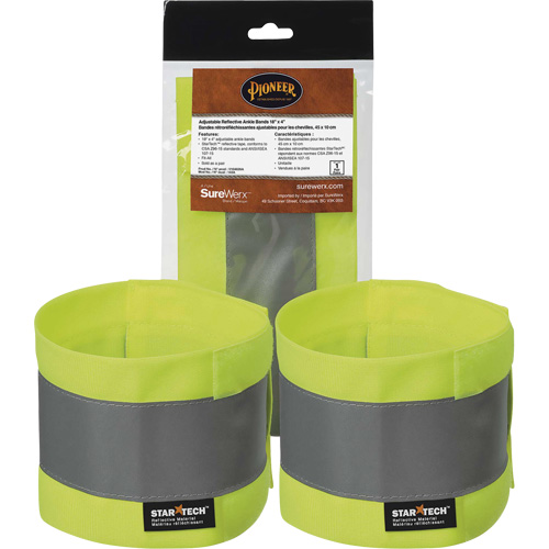143A Bandes de cheville ajustables haute visibilit&eacute; Waymarc Industries Inc