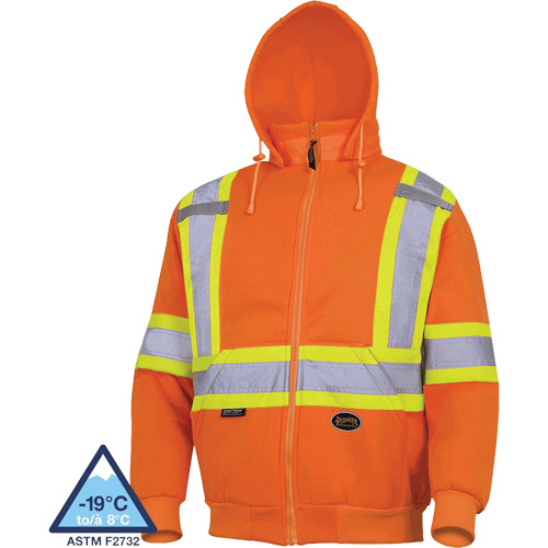 6924 Hoodie, Small, High Visibility Orange Waymarc Industries Inc