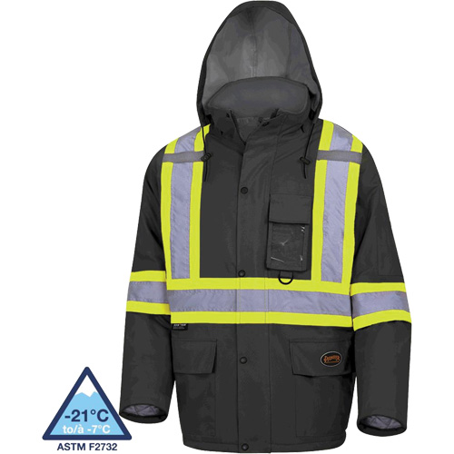 5031BK Manteau de s&eacute;curit&eacute; matelass&eacute; imperm&eacute;able, Noir, Petit Waymarc Industries Inc