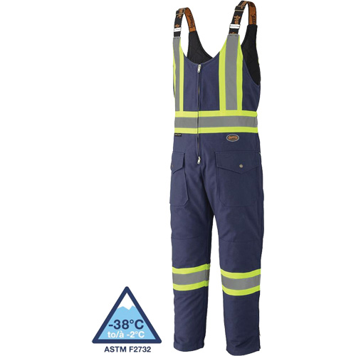 5536 Quilted Duck Overalls, Cotton, Small, Navy Blue Waymarc Industries Inc