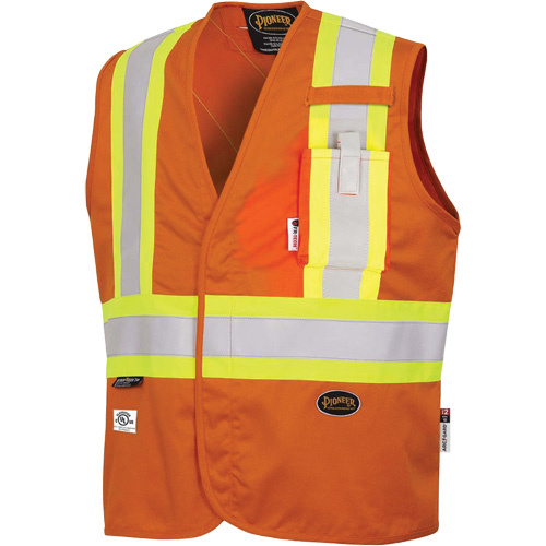 7728 Veste r&eacute;sistante aux arcs &eacute;lectriques FR-Tech, Petit, Orange haute visibilit&eacute;, 10 cal/cm² Waymarc Industries Inc