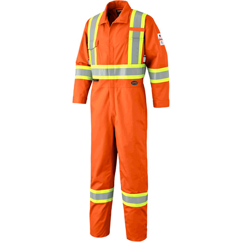 7702T Combinaison FR-Tech contre les arcs, Taille 40 (grand taille), Orange haute visibilit&eacute;, 10 cal/cm² Waymarc Industries Inc