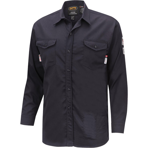 7742 Chemise de s&eacute;curit&eacute; ignifug&eacute;e FR-Tech, Petit, Bleu marin Waymarc Industries Inc
