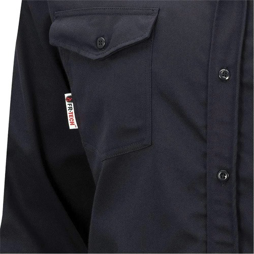 7742 Chemise de s&eacute;curit&eacute; ignifug&eacute;e FR-Tech, Petit, Bleu marin Waymarc Industries Inc