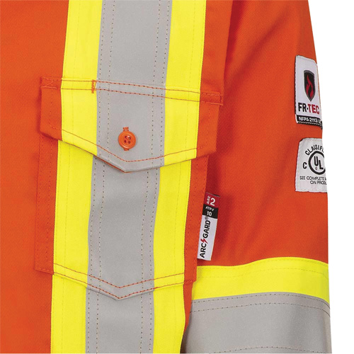 7743 Chemise de s&eacute;curit&eacute; ignifug&eacute;e FR-Tech, Petit, Orange haute visibilit&eacute; Waymarc Industries Inc