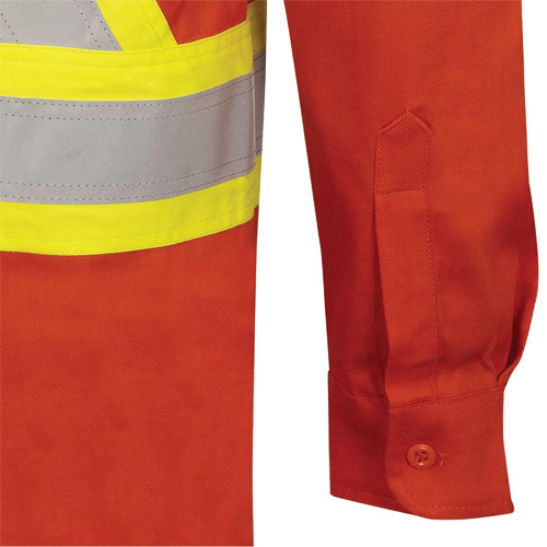 7743 Chemise de s&eacute;curit&eacute; ignifug&eacute;e FR-Tech, Petit, Orange haute visibilit&eacute; Waymarc Industries Inc