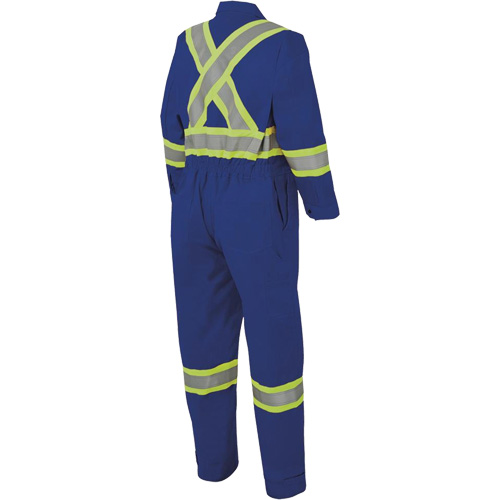 7706 Combinaison ignifuge FR-Tech avec fermetures &agrave; glissi&egrave;re aux jambes, Taille 36, Bleu royal, 9,7 cal/cm² Waymarc Industries Inc