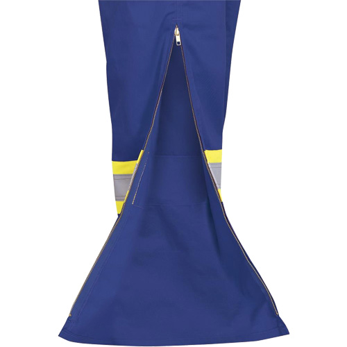 7706 Combinaison ignifuge FR-Tech avec fermetures &agrave; glissi&egrave;re aux jambes, Taille 36, Bleu royal, 9,7 cal/cm² Waymarc Industries Inc