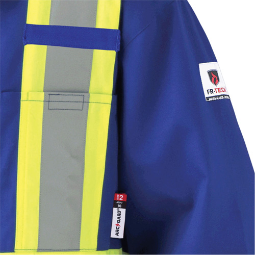 7706T Combinaison ignifuge FR-Tech avec fermetures &agrave; glissi&egrave;re aux jambes, Taille 40 (grand taille), Bleu royal, 9,7 cal/cm² Waymarc Industries Inc