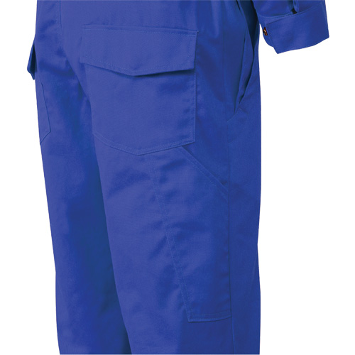 7706T Combinaison ignifuge FR-Tech avec fermetures &agrave; glissi&egrave;re aux jambes, Taille 40 (grand taille), Bleu royal, 9,7 cal/cm² Waymarc Industries Inc