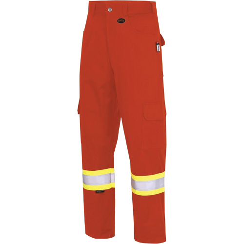 7765 FR-Tech&reg; 88/12 Arc Rated High-Visibility Safety Cargo Pants, 30, x 32, High Visibility Orange, 10 cal/cm² Waymarc Industries Inc