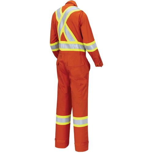 7702W Combinaison FR-Tech ignifuge/contre les arcs pour femme, Taille T-petit, Orange haute visibilit&eacute;, 10 cal/cm² Waymarc Industries Inc