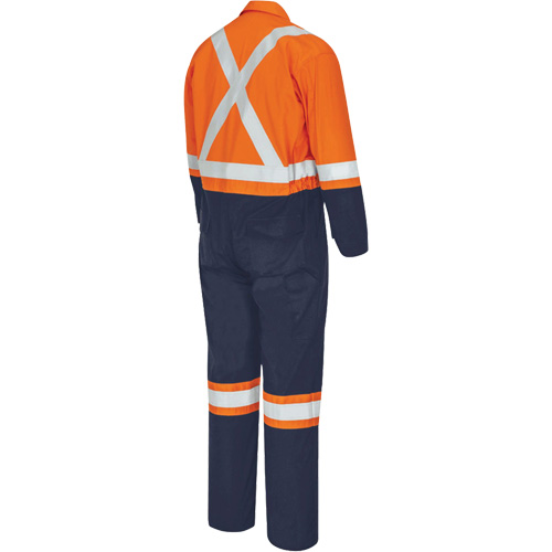 7702BB Combinaison de s&eacute;curit&eacute; FR-Tech 2 tons, Taille 36, Bleu marin/Orange, 10 cal/cm² Waymarc Industries Inc