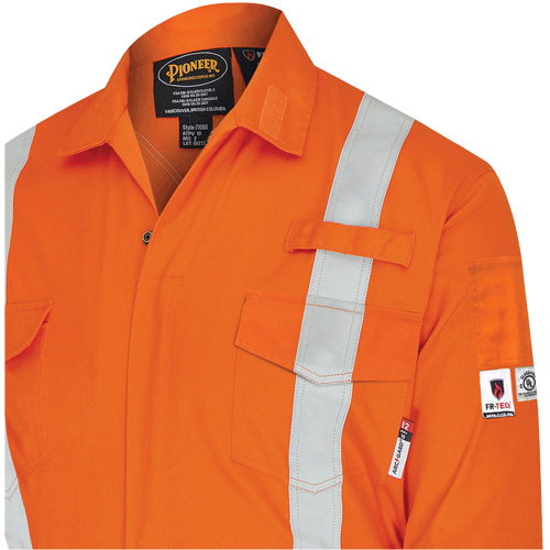 7702BB Combinaison de s&eacute;curit&eacute; FR-Tech 2 tons, Taille 36, Bleu marin/Orange, 10 cal/cm² Waymarc Industries Inc