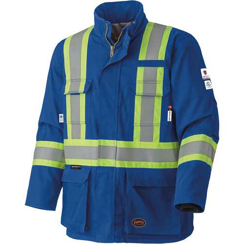 5523 Manteau de s&eacute;curit&eacute; ignifuge, Petit, Bleu royal, 58 cal/cm² Waymarc Industries Inc